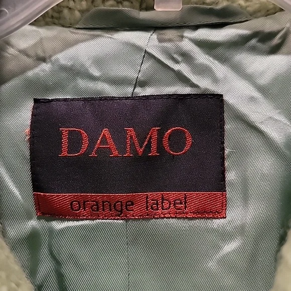 DANO lime green vintage wool blend jacket - Picture 2 of 4